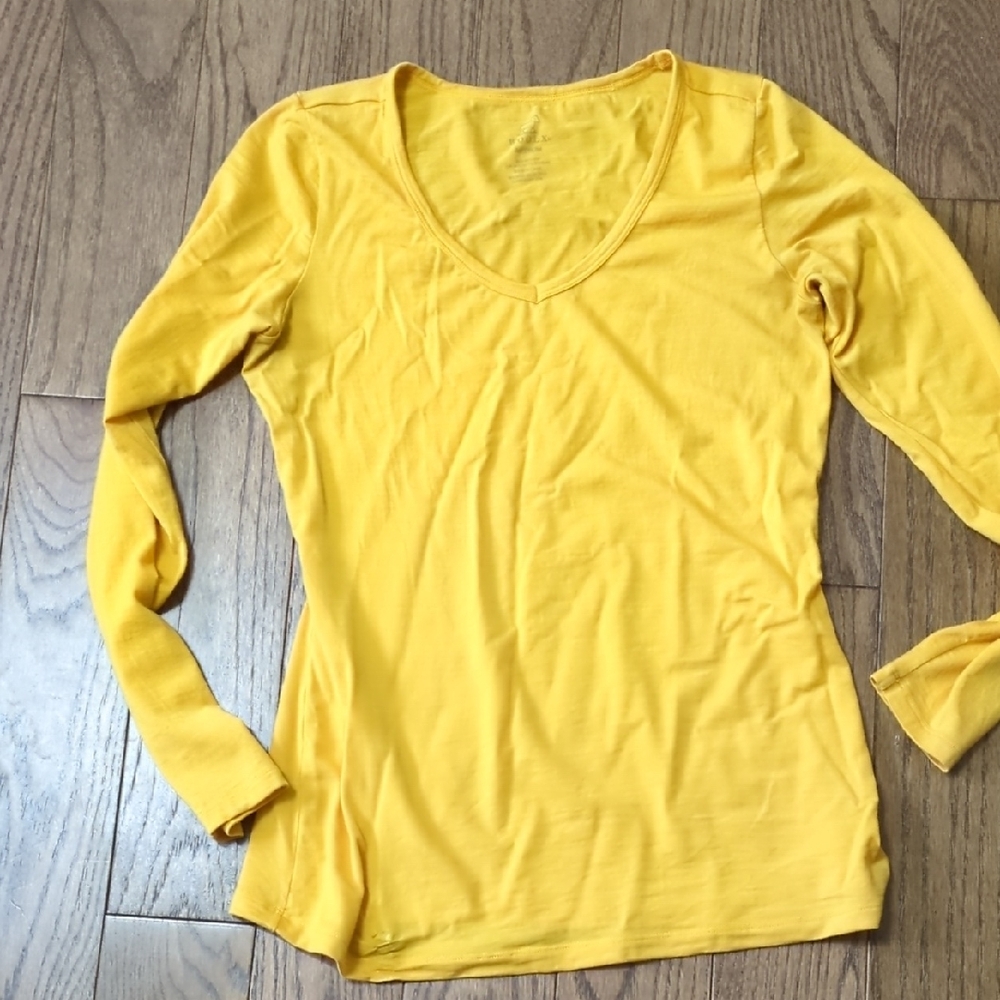 Woolx Golden Yellow Long sleeve Shirt M